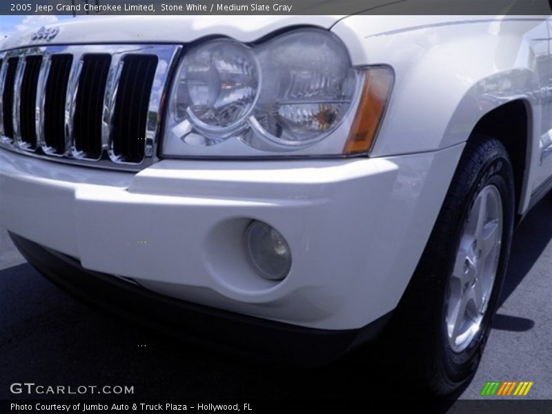 Stone White / Medium Slate Gray 2005 Jeep Grand Cherokee Limited
