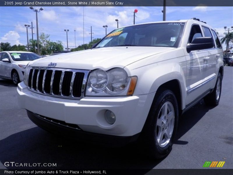 Stone White / Medium Slate Gray 2005 Jeep Grand Cherokee Limited