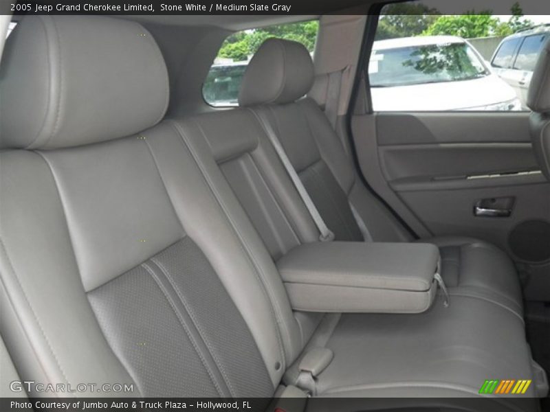 Stone White / Medium Slate Gray 2005 Jeep Grand Cherokee Limited