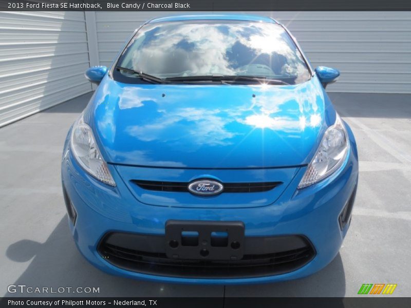 Blue Candy / Charcoal Black 2013 Ford Fiesta SE Hatchback