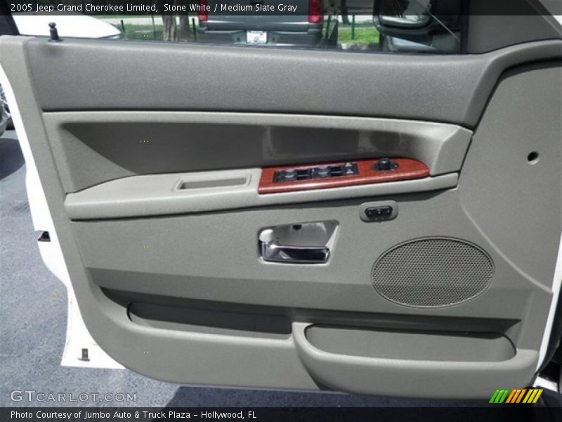 Stone White / Medium Slate Gray 2005 Jeep Grand Cherokee Limited