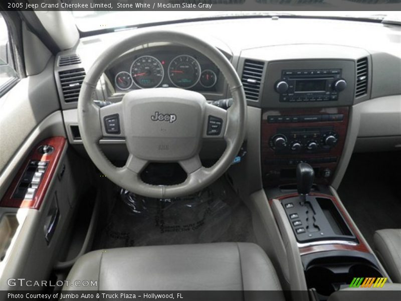 Stone White / Medium Slate Gray 2005 Jeep Grand Cherokee Limited