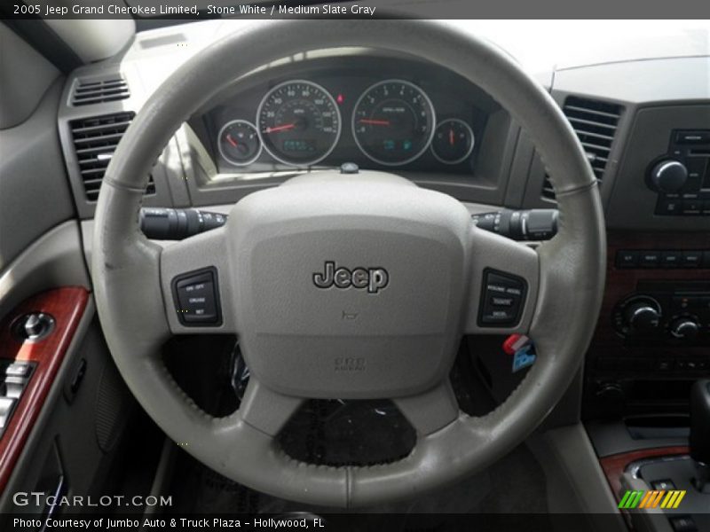 Stone White / Medium Slate Gray 2005 Jeep Grand Cherokee Limited