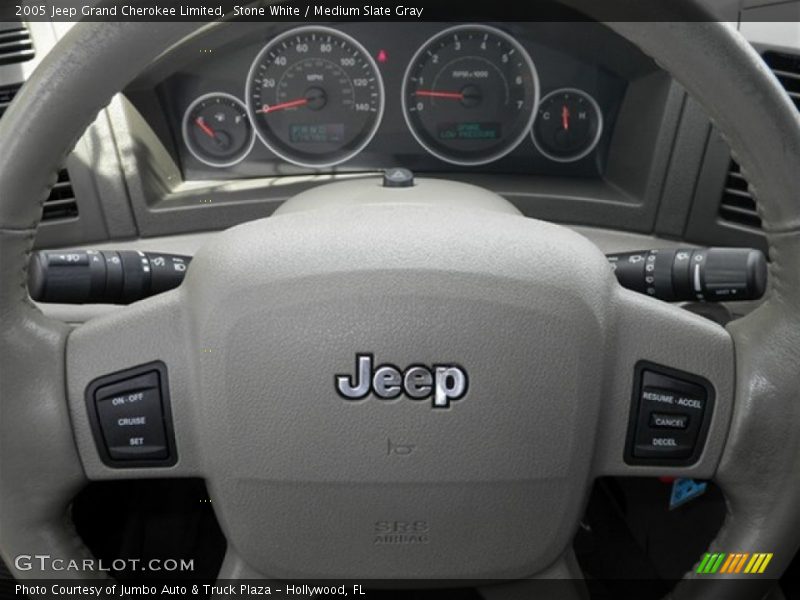 Stone White / Medium Slate Gray 2005 Jeep Grand Cherokee Limited