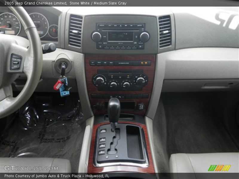 Stone White / Medium Slate Gray 2005 Jeep Grand Cherokee Limited