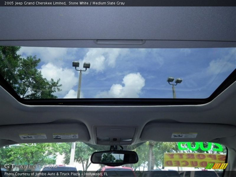 Stone White / Medium Slate Gray 2005 Jeep Grand Cherokee Limited