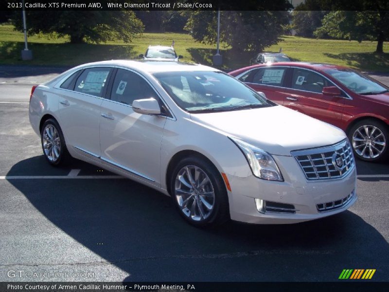 White Diamond Tricoat / Shale/Cocoa 2013 Cadillac XTS Premium AWD