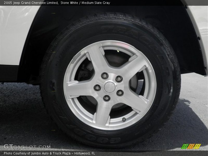 Stone White / Medium Slate Gray 2005 Jeep Grand Cherokee Limited