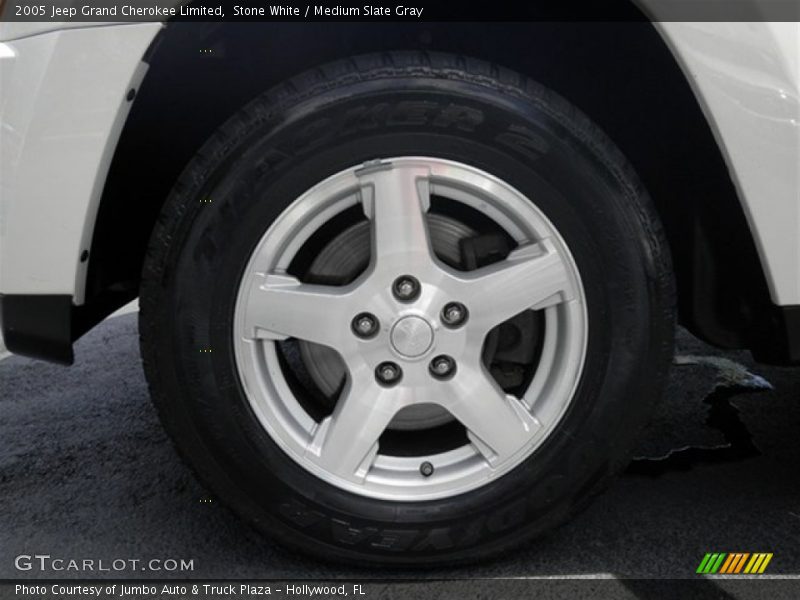 Stone White / Medium Slate Gray 2005 Jeep Grand Cherokee Limited