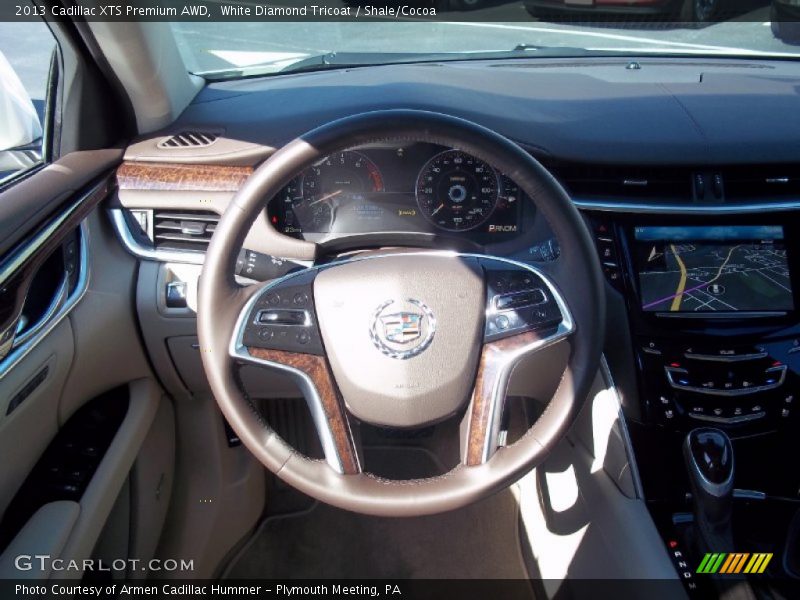 White Diamond Tricoat / Shale/Cocoa 2013 Cadillac XTS Premium AWD