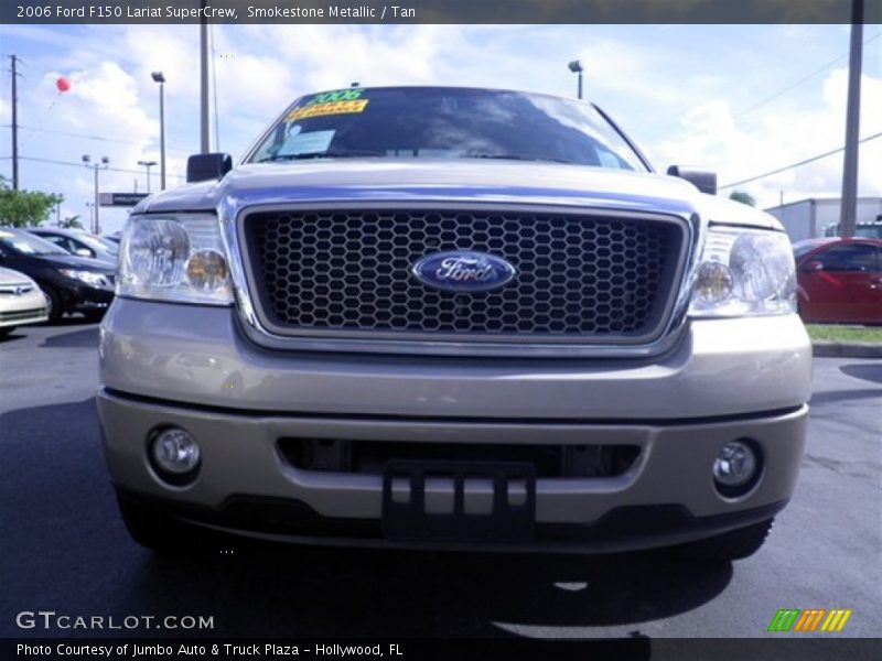 Smokestone Metallic / Tan 2006 Ford F150 Lariat SuperCrew