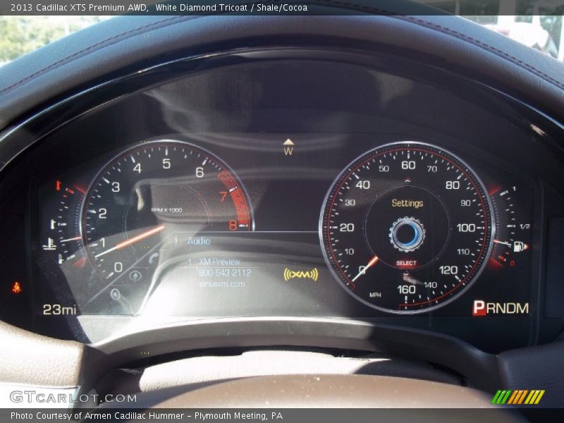White Diamond Tricoat / Shale/Cocoa 2013 Cadillac XTS Premium AWD