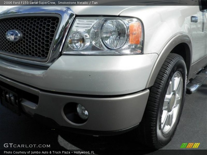 Smokestone Metallic / Tan 2006 Ford F150 Lariat SuperCrew