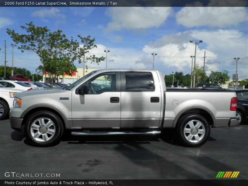 Smokestone Metallic / Tan 2006 Ford F150 Lariat SuperCrew