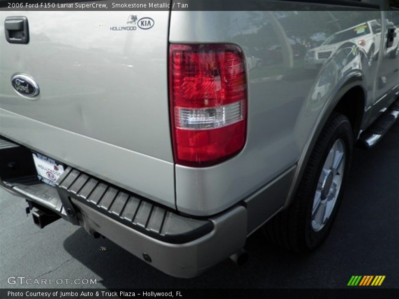 Smokestone Metallic / Tan 2006 Ford F150 Lariat SuperCrew