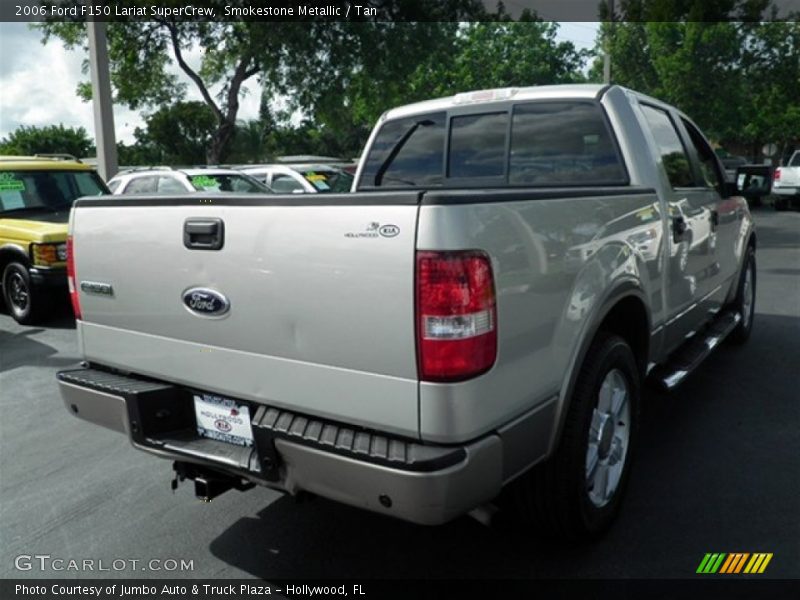 Smokestone Metallic / Tan 2006 Ford F150 Lariat SuperCrew