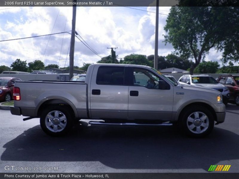 Smokestone Metallic / Tan 2006 Ford F150 Lariat SuperCrew