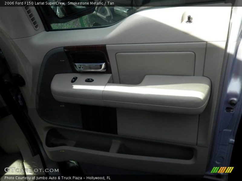 Smokestone Metallic / Tan 2006 Ford F150 Lariat SuperCrew