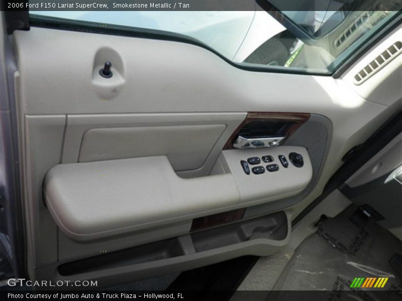 Smokestone Metallic / Tan 2006 Ford F150 Lariat SuperCrew