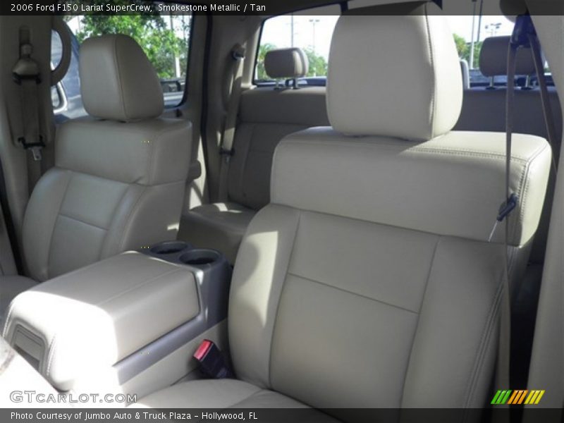 Smokestone Metallic / Tan 2006 Ford F150 Lariat SuperCrew