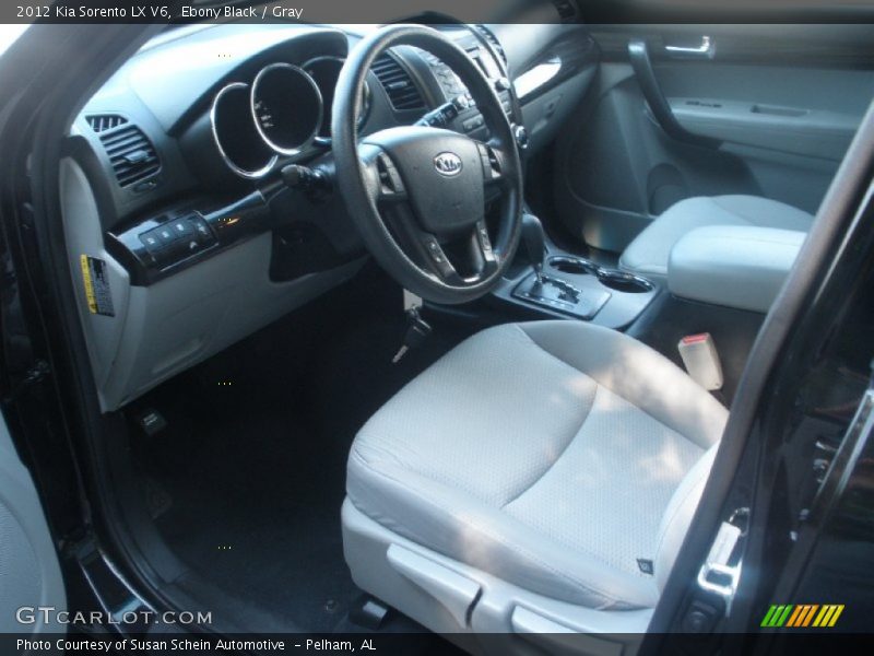 Ebony Black / Gray 2012 Kia Sorento LX V6
