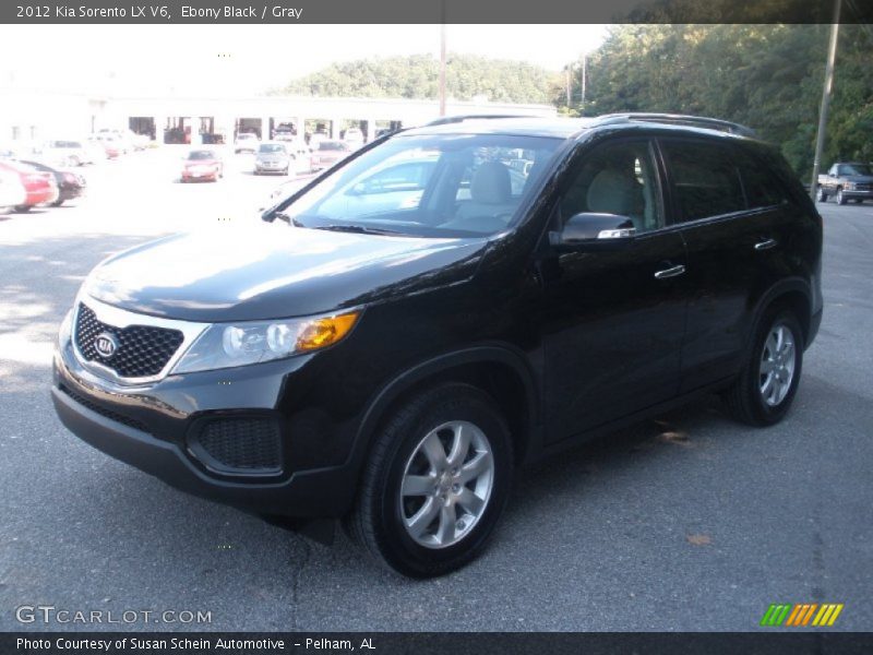 Ebony Black / Gray 2012 Kia Sorento LX V6