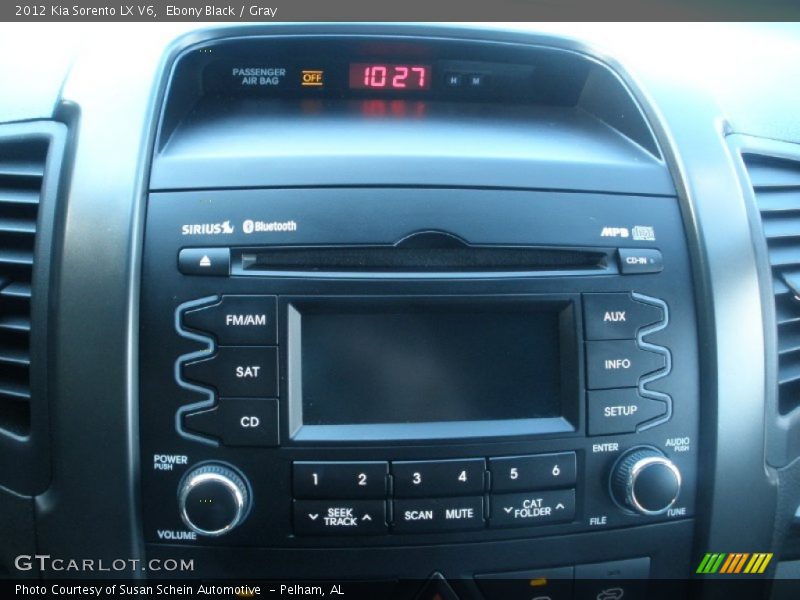 Ebony Black / Gray 2012 Kia Sorento LX V6