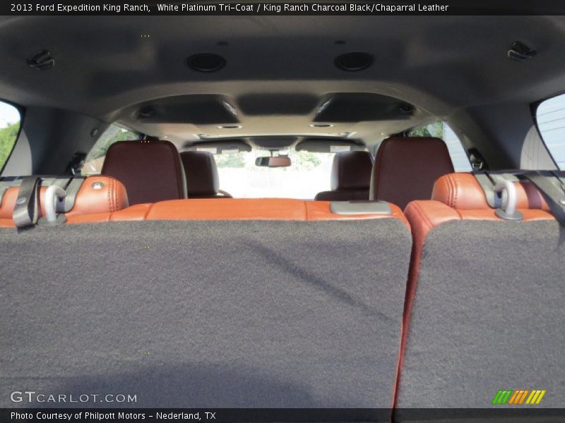 White Platinum Tri-Coat / King Ranch Charcoal Black/Chaparral Leather 2013 Ford Expedition King Ranch