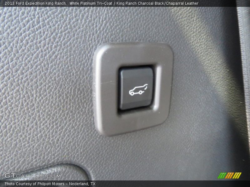White Platinum Tri-Coat / King Ranch Charcoal Black/Chaparral Leather 2013 Ford Expedition King Ranch