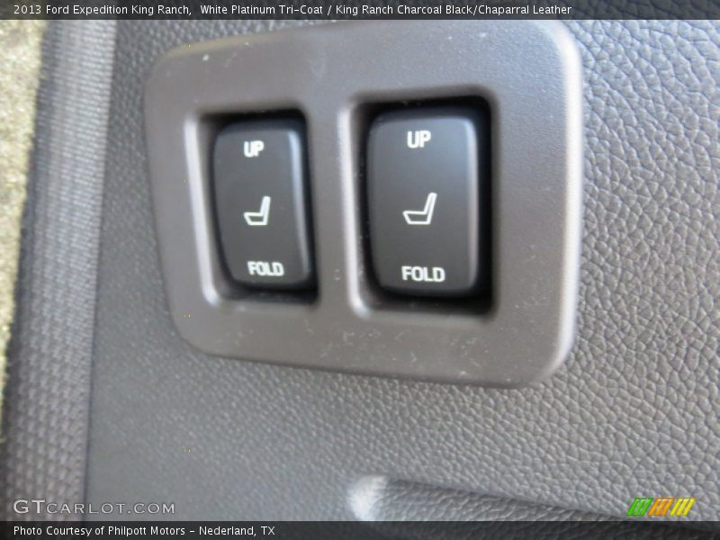 White Platinum Tri-Coat / King Ranch Charcoal Black/Chaparral Leather 2013 Ford Expedition King Ranch