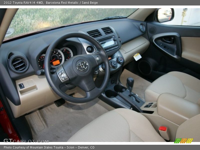 Barcelona Red Metallic / Sand Beige 2012 Toyota RAV4 I4 4WD