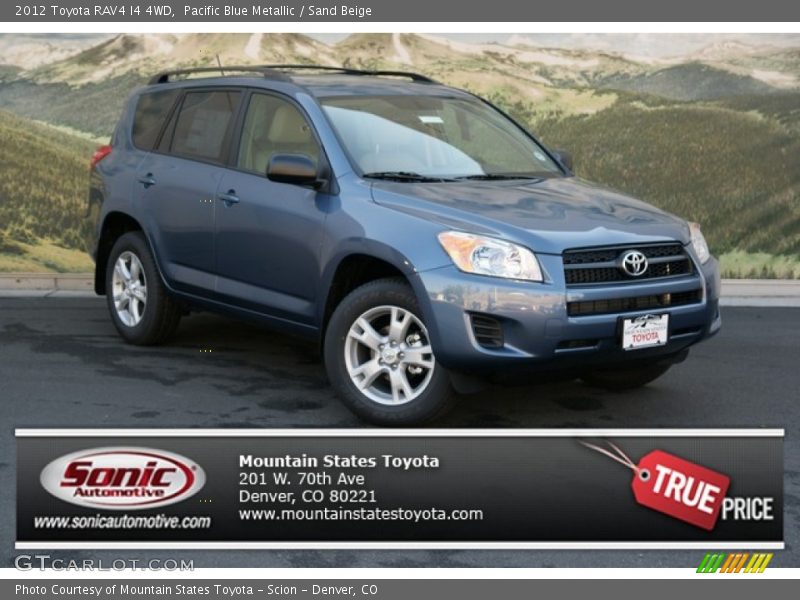 Pacific Blue Metallic / Sand Beige 2012 Toyota RAV4 I4 4WD
