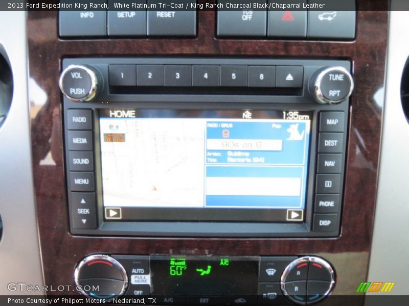 Navigation of 2013 Expedition King Ranch