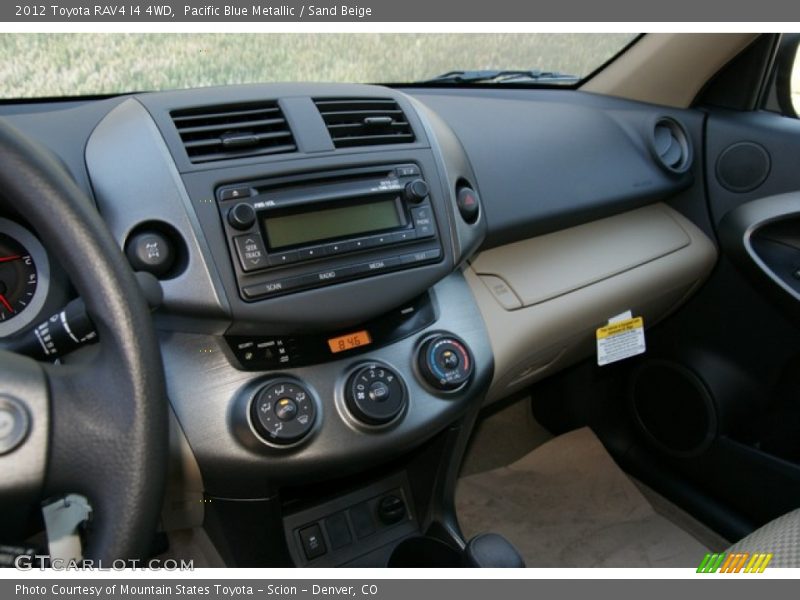 Pacific Blue Metallic / Sand Beige 2012 Toyota RAV4 I4 4WD