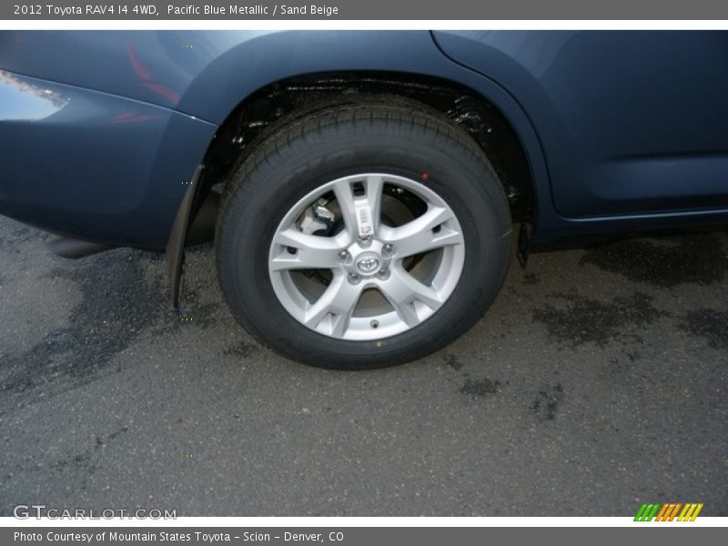Pacific Blue Metallic / Sand Beige 2012 Toyota RAV4 I4 4WD