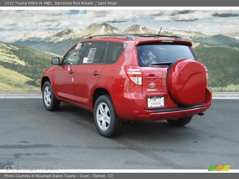 Barcelona Red Metallic / Sand Beige 2012 Toyota RAV4 I4 4WD