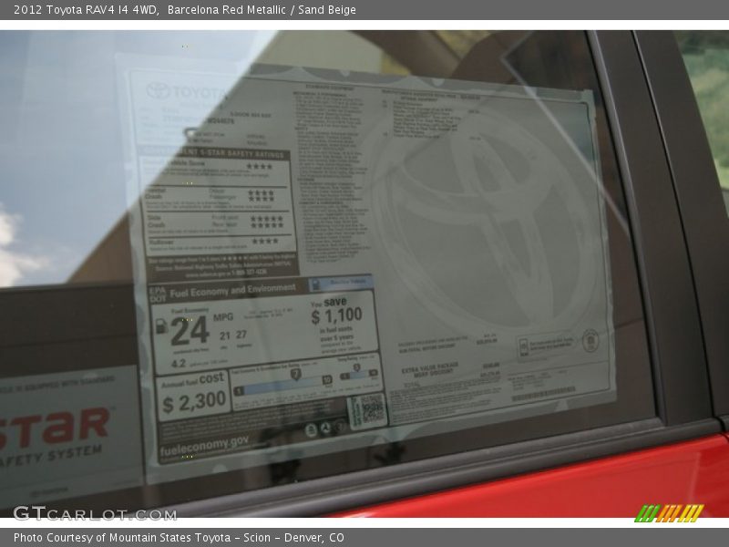 Barcelona Red Metallic / Sand Beige 2012 Toyota RAV4 I4 4WD