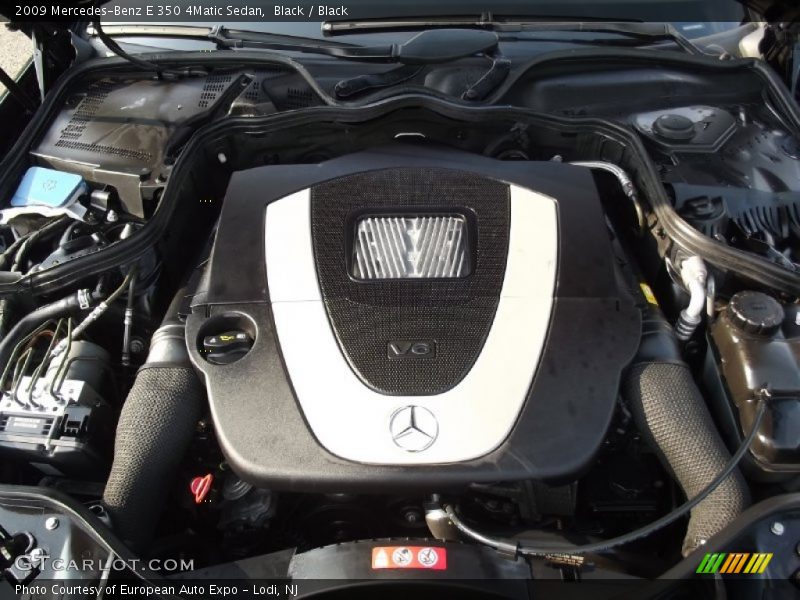 Black / Black 2009 Mercedes-Benz E 350 4Matic Sedan