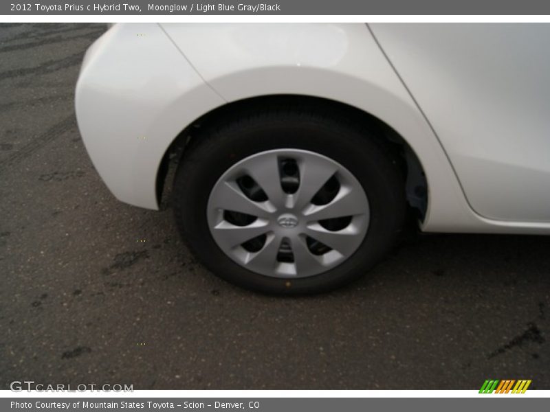 Moonglow / Light Blue Gray/Black 2012 Toyota Prius c Hybrid Two