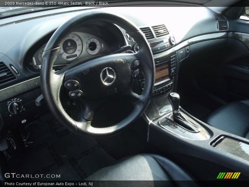 Black / Black 2009 Mercedes-Benz E 350 4Matic Sedan