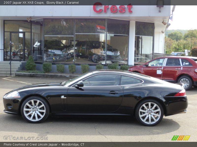 Ebony Black / Caramel 2007 Jaguar XK XK8 Coupe