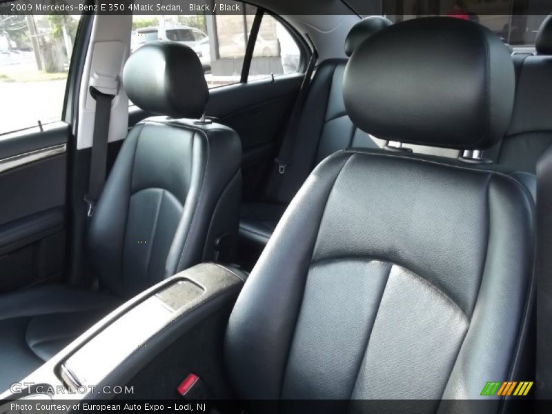 Black / Black 2009 Mercedes-Benz E 350 4Matic Sedan
