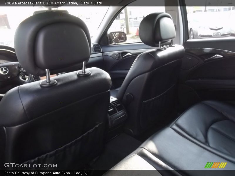 Black / Black 2009 Mercedes-Benz E 350 4Matic Sedan