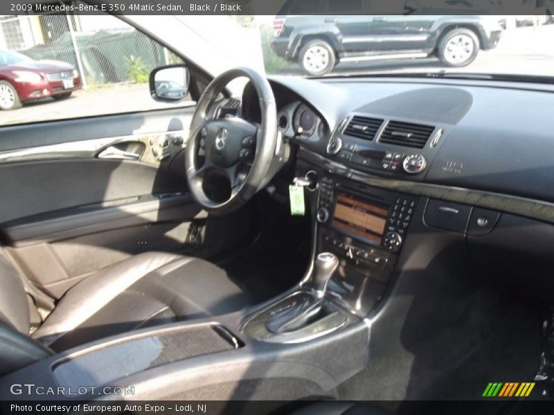 Black / Black 2009 Mercedes-Benz E 350 4Matic Sedan