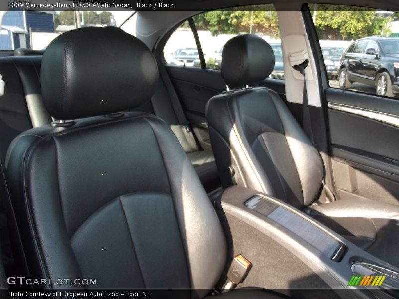 Black / Black 2009 Mercedes-Benz E 350 4Matic Sedan