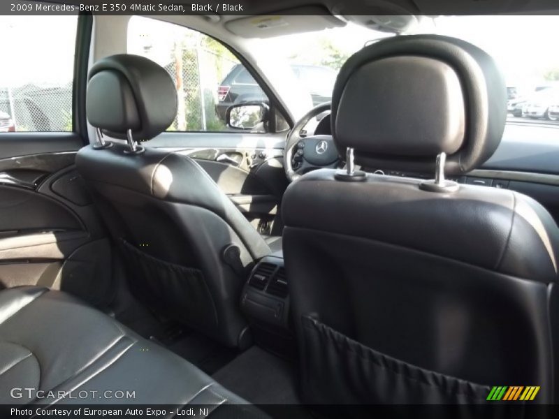 Black / Black 2009 Mercedes-Benz E 350 4Matic Sedan