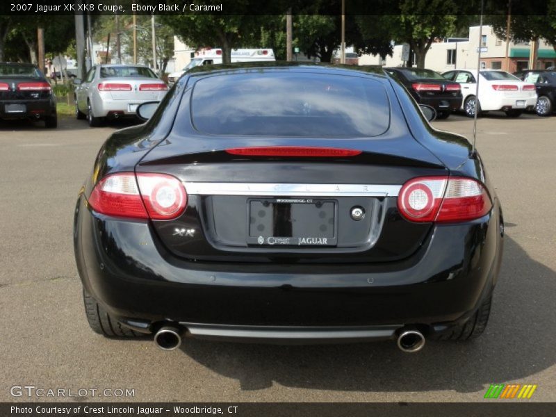 Ebony Black / Caramel 2007 Jaguar XK XK8 Coupe