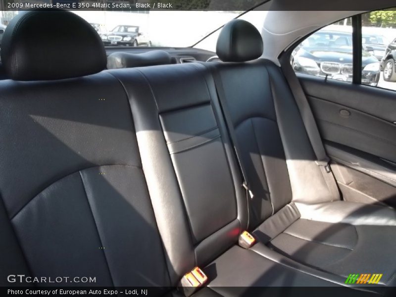 Black / Black 2009 Mercedes-Benz E 350 4Matic Sedan