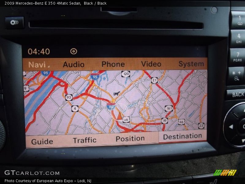 Black / Black 2009 Mercedes-Benz E 350 4Matic Sedan