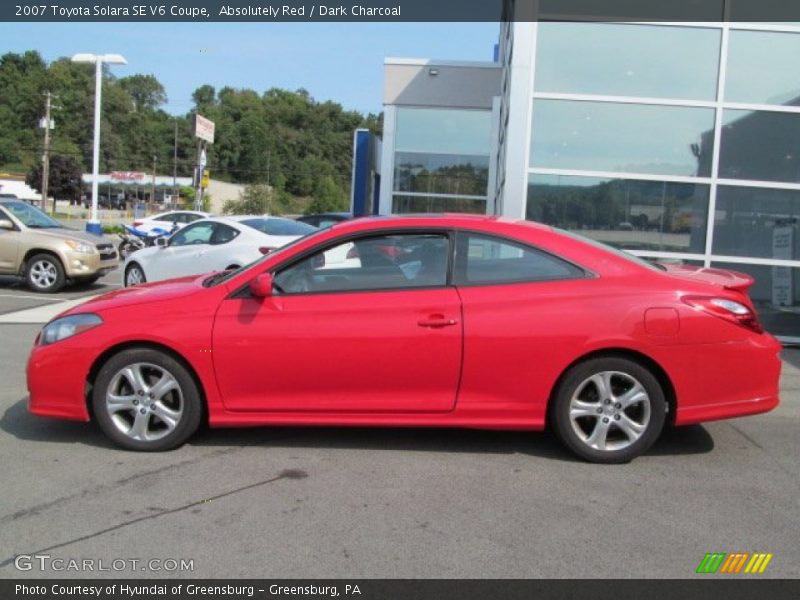 Absolutely Red / Dark Charcoal 2007 Toyota Solara SE V6 Coupe